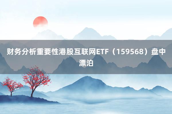 财务分析重要性　　港股互联网ETF（159568）盘中漂泊