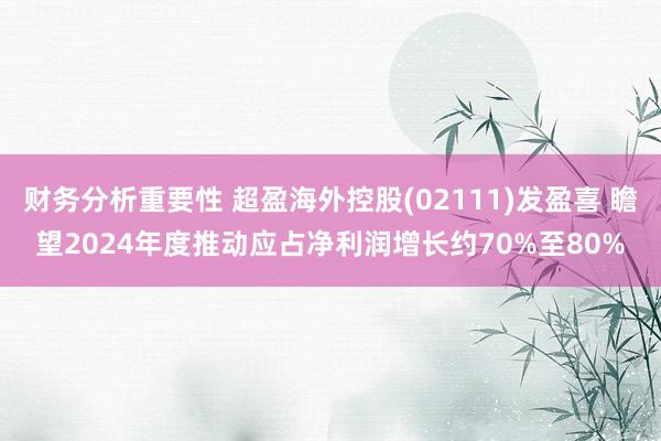 财务分析重要性 超盈海外控股(02111)发盈喜 瞻望2024年度推动应占净利润增长约70%至80%